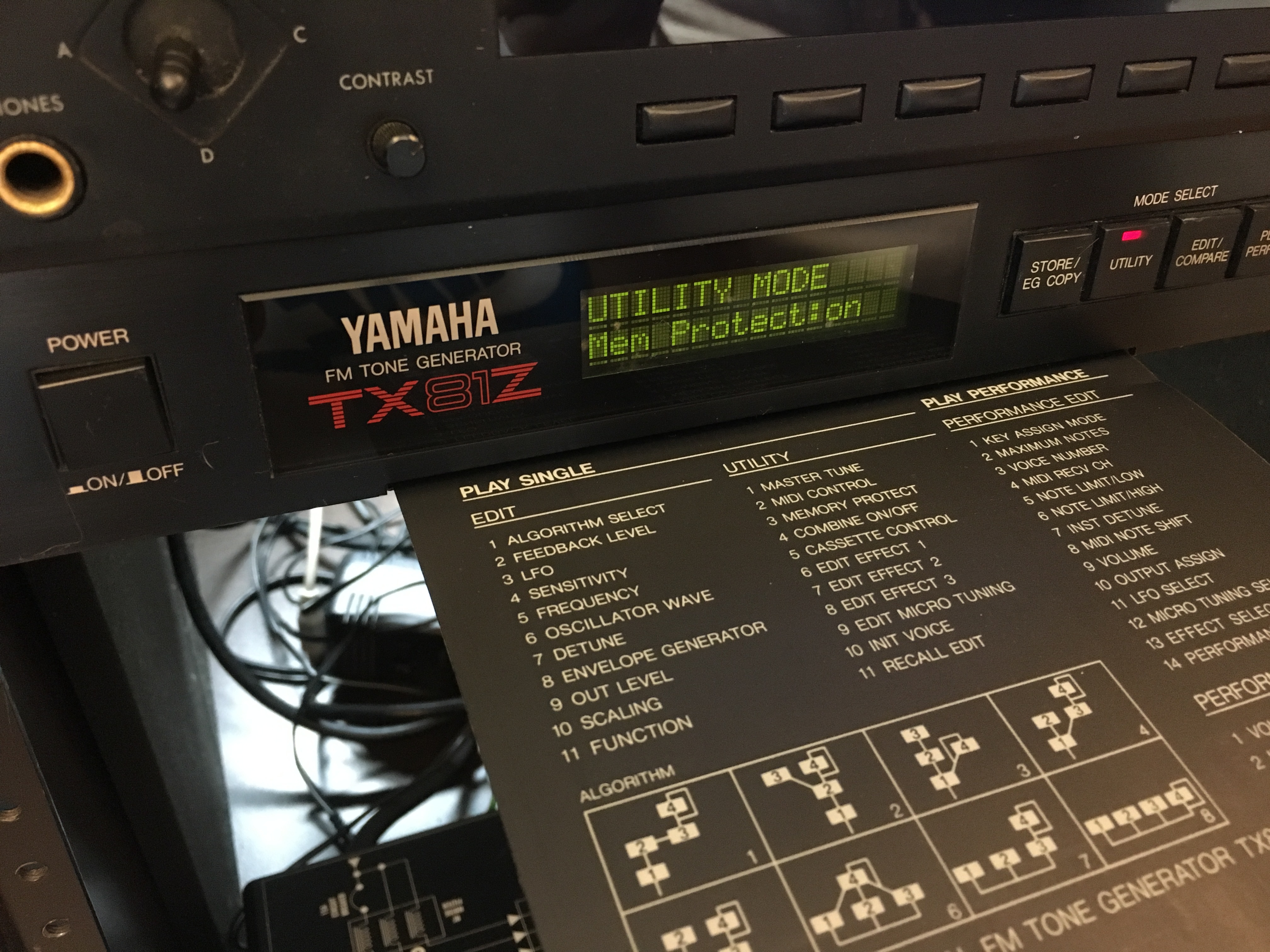 YAMAHA TX81Z FM 合成音源機- 二手樂器| DigiLog 聲響實驗室