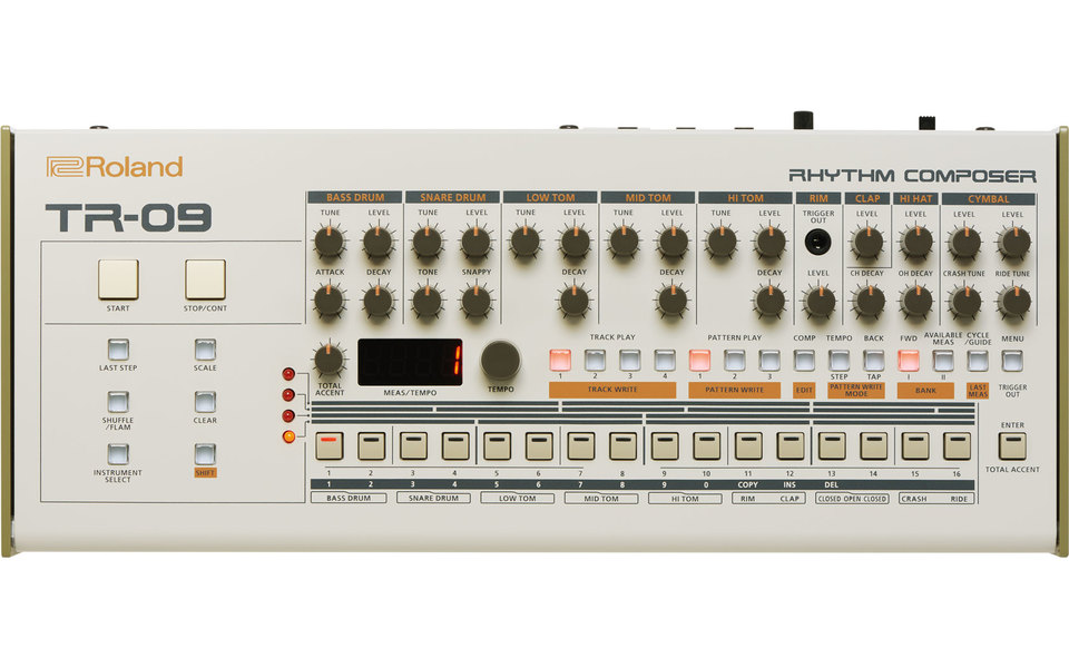 想要經典鼓機TR -909 嗎？Roland Boutique 系列正式推出新機種TR-09