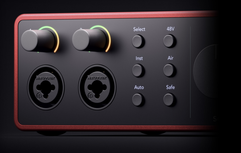 Focusrite Scarlett 4i4 4th USB-C 錄音介面第四代- DigiLog 聲響實驗室