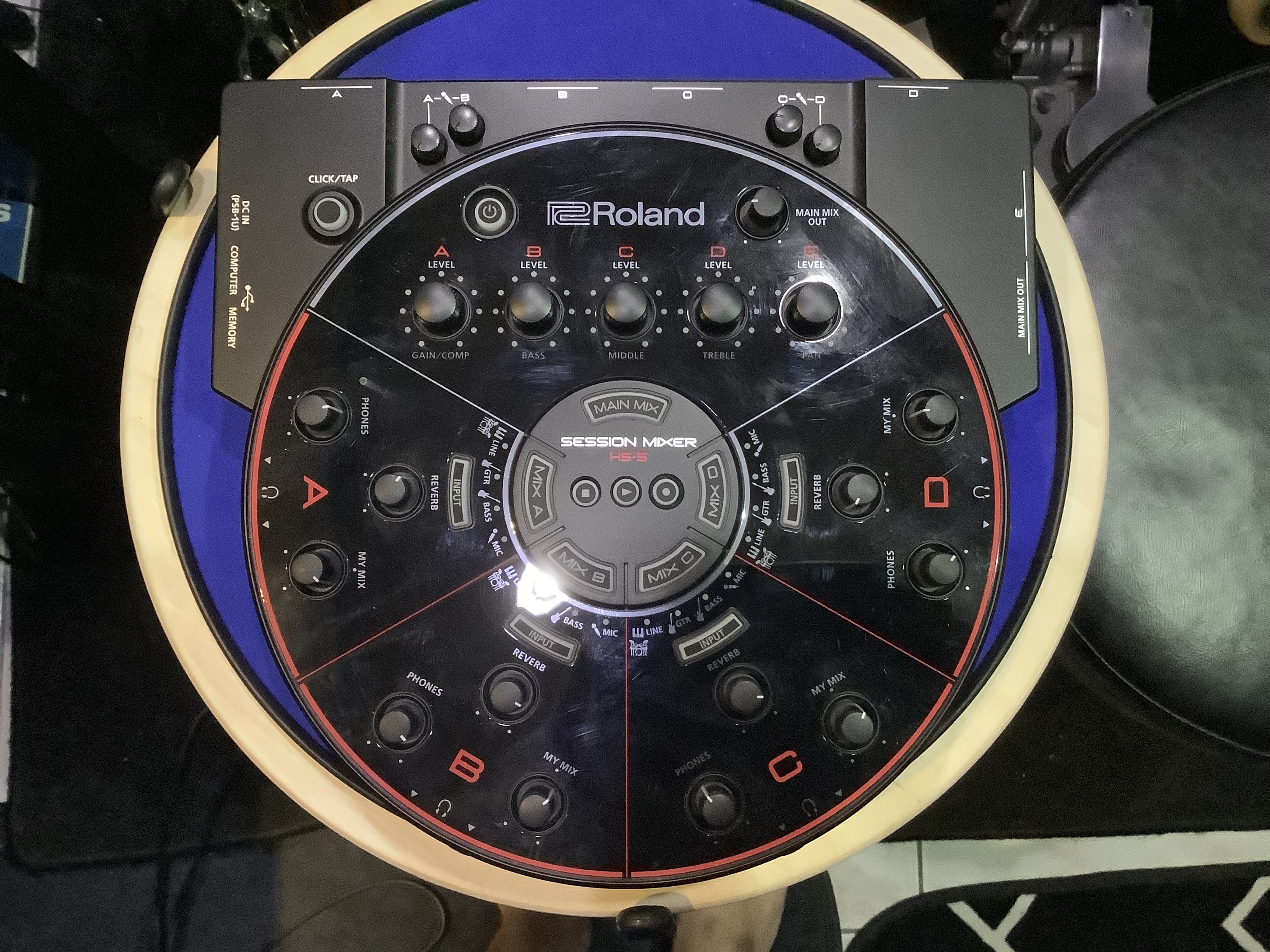 Roland HS5 session mixer 混音器 錄音介面 支援USB可直接電腦 二手樂器 DigiLog 聲響實驗室