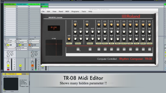 Roland Boutique TR-08 MIDI 編輯器解密隱藏版功能