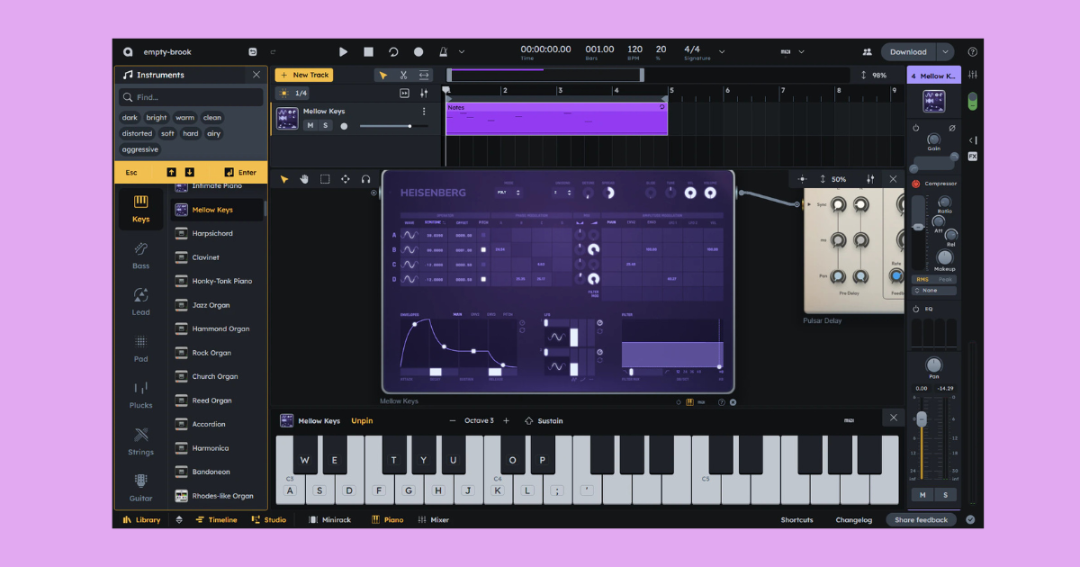 打開網頁就能免費揪團做歌：Audiotool Studio Nexus 如何重新定義雲端音樂製作生產力 - DigiLog 聲響實驗室