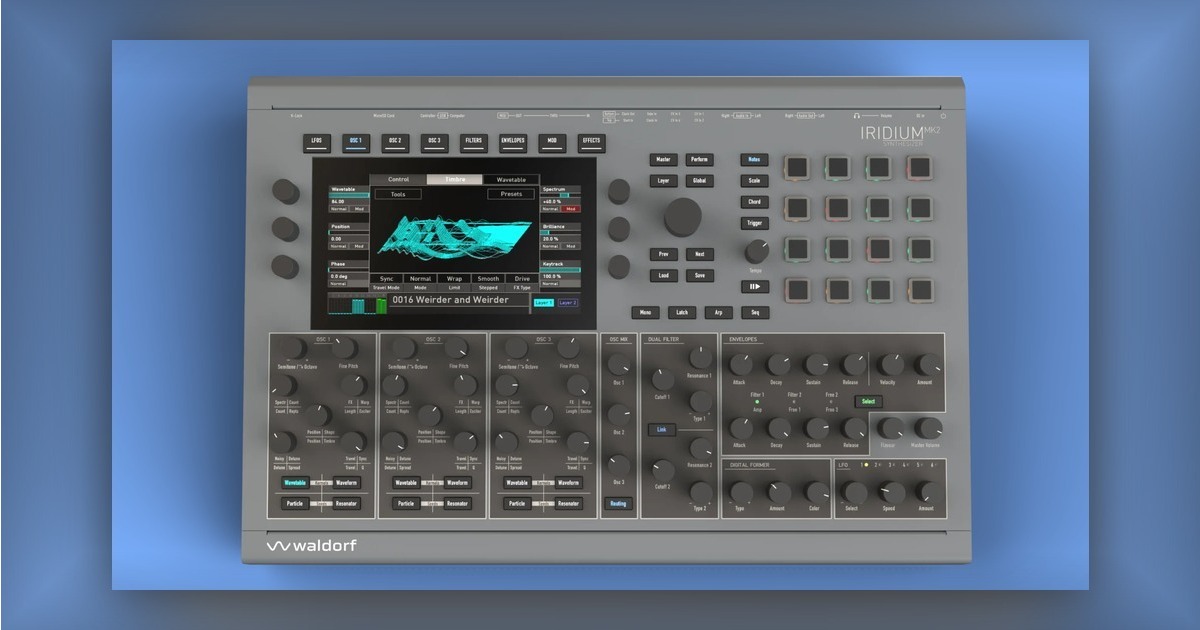 Waldorf Iridium Mk2 洩漏曝光：旗艦多引擎合成器即將迎來二代升級
