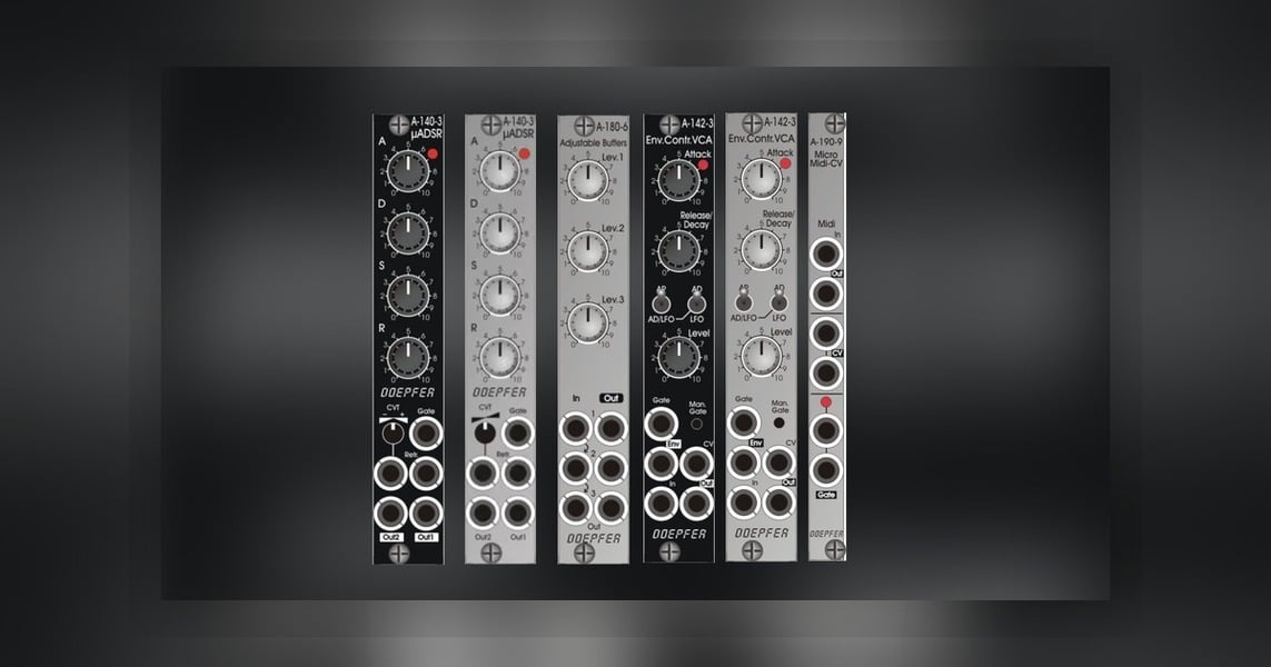 Doepfer micro 系列：Eurorack 之父推出 2HP 起跳的超緊湊模組，ADSR、MIDI-to-CV 一次到齊