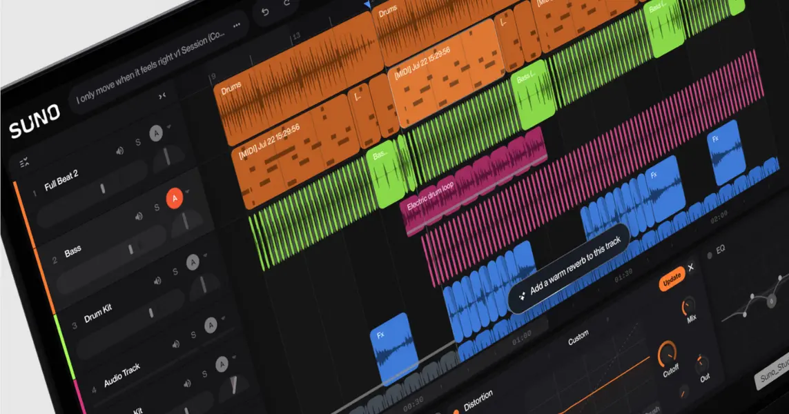 寫 Prompt 變成了彈 MIDI？Suno Studio 2.0 登場：網頁 DAW 迎來音樂製作新變革