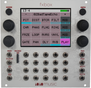 1010music fx box - 第一個有著觸控螢幕的模組效果器