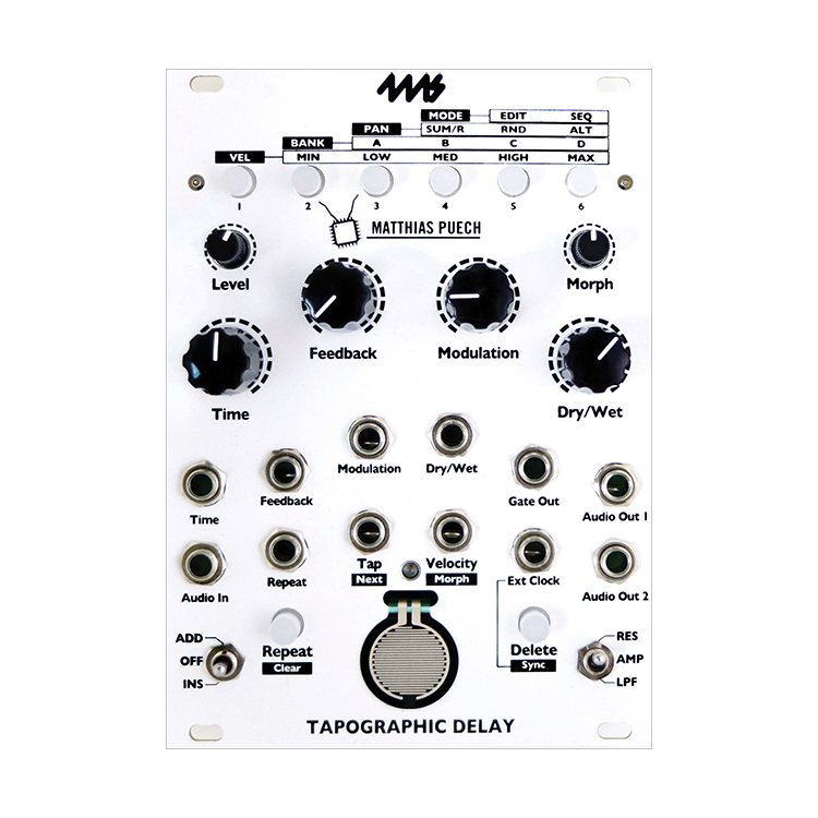 Tapographic Delay 模組化合成器