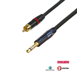 Mogami RCA-TS 專業手工導線（2524+Neutrik 樂器導線 音源線 鍍金）MG-R2524TS - RCA 音源線 
