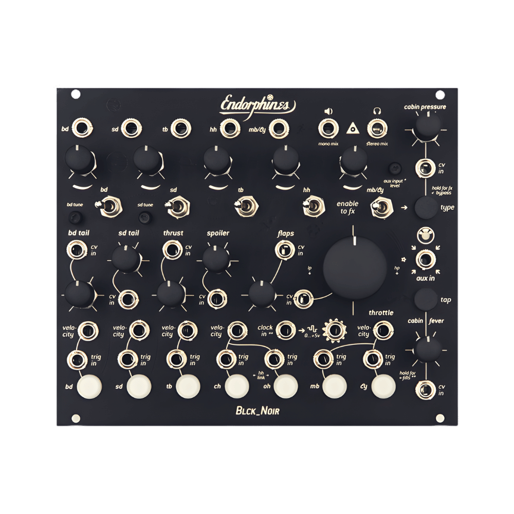 Endorphin.es BLCK Noir Analog Drum Sound - Drum Module