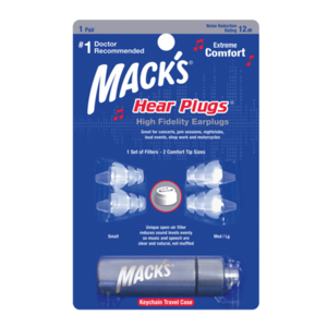 Mack's 開放式降噪高傳真耳塞 附旅行盒（一對） - 降噪耳塞