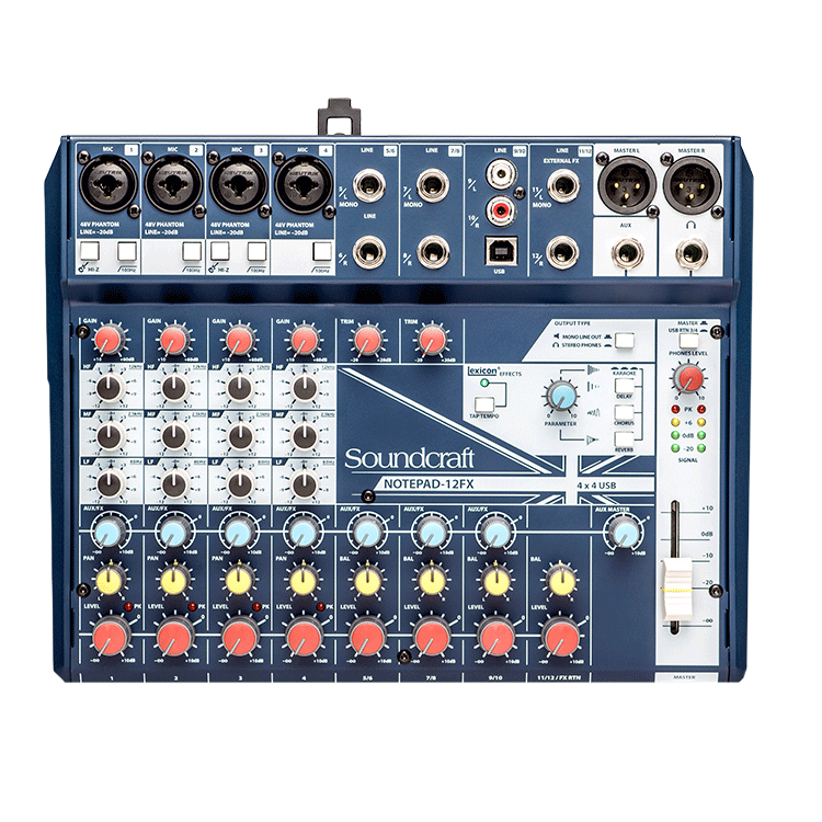 Notepad-12FX 類比混音器