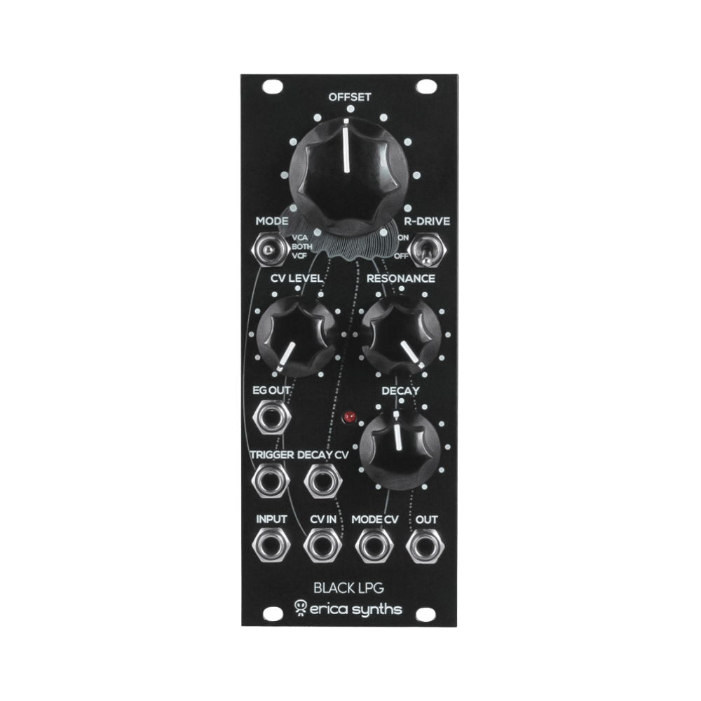 Erica Synths  Black LPG Low Pass Gate 模組 - 產品圖片 1