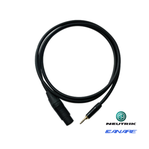 Canare  L-2T2S + Neutrik 3.5mm 轉 XLR 麥克風導線 3M（鍍金／母頭） - XLR 麥克風音源線