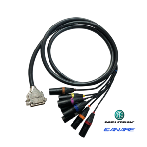 Canare MR202-8AT + Neutrik DB25 導線 （鍍金／公頭） - DB25 多軌音源線