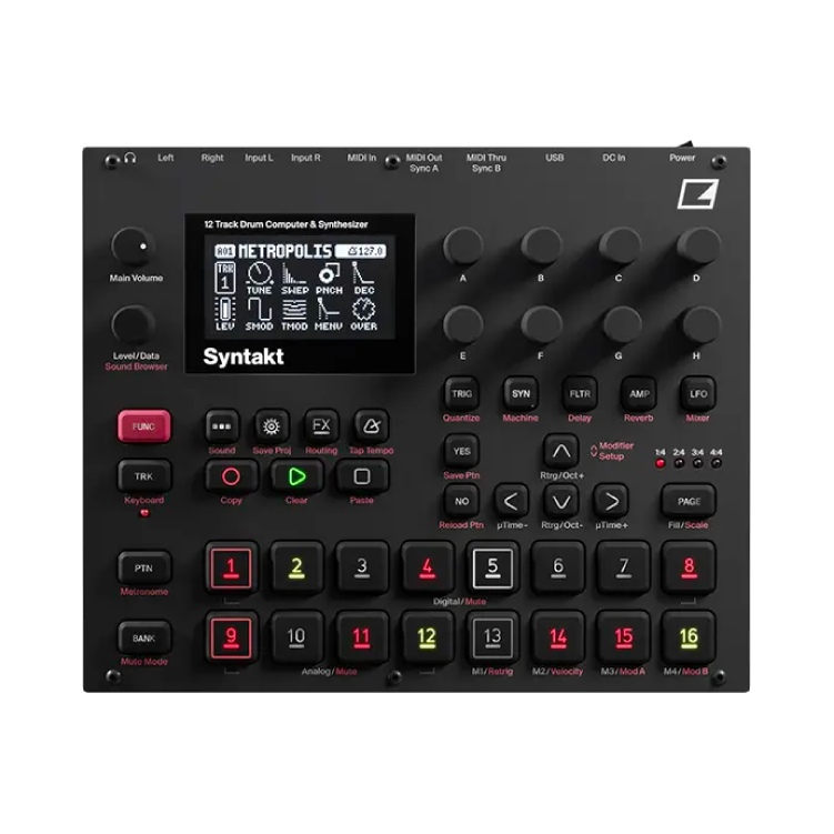 Syntakt 合成器音源 節奏機 