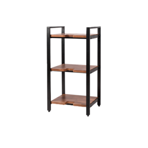Backbone Wavebone Jenga 層架系列（ 三層）鐵架＋木紋層板 - 音樂工作桌