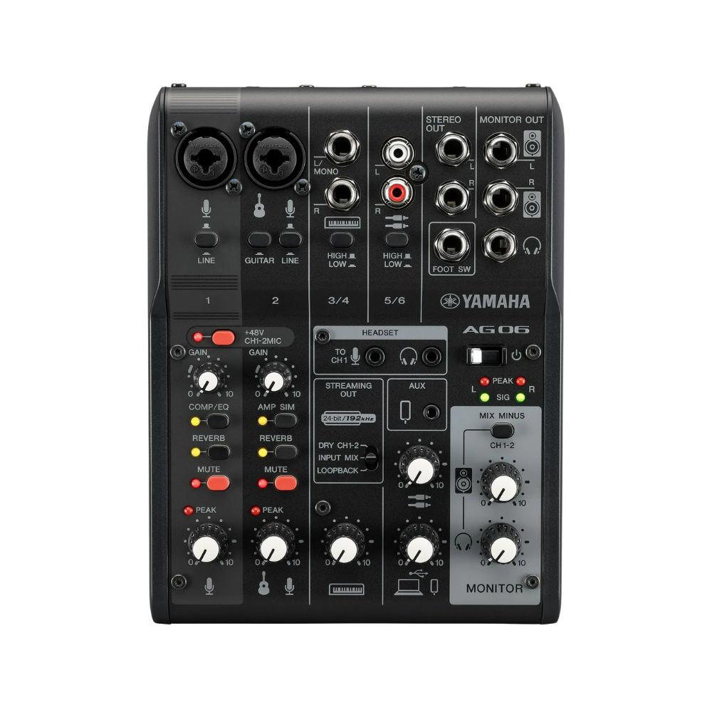 AG06 MKII 直播型錄音介面/混音器 MK2 黑色款 聲卡