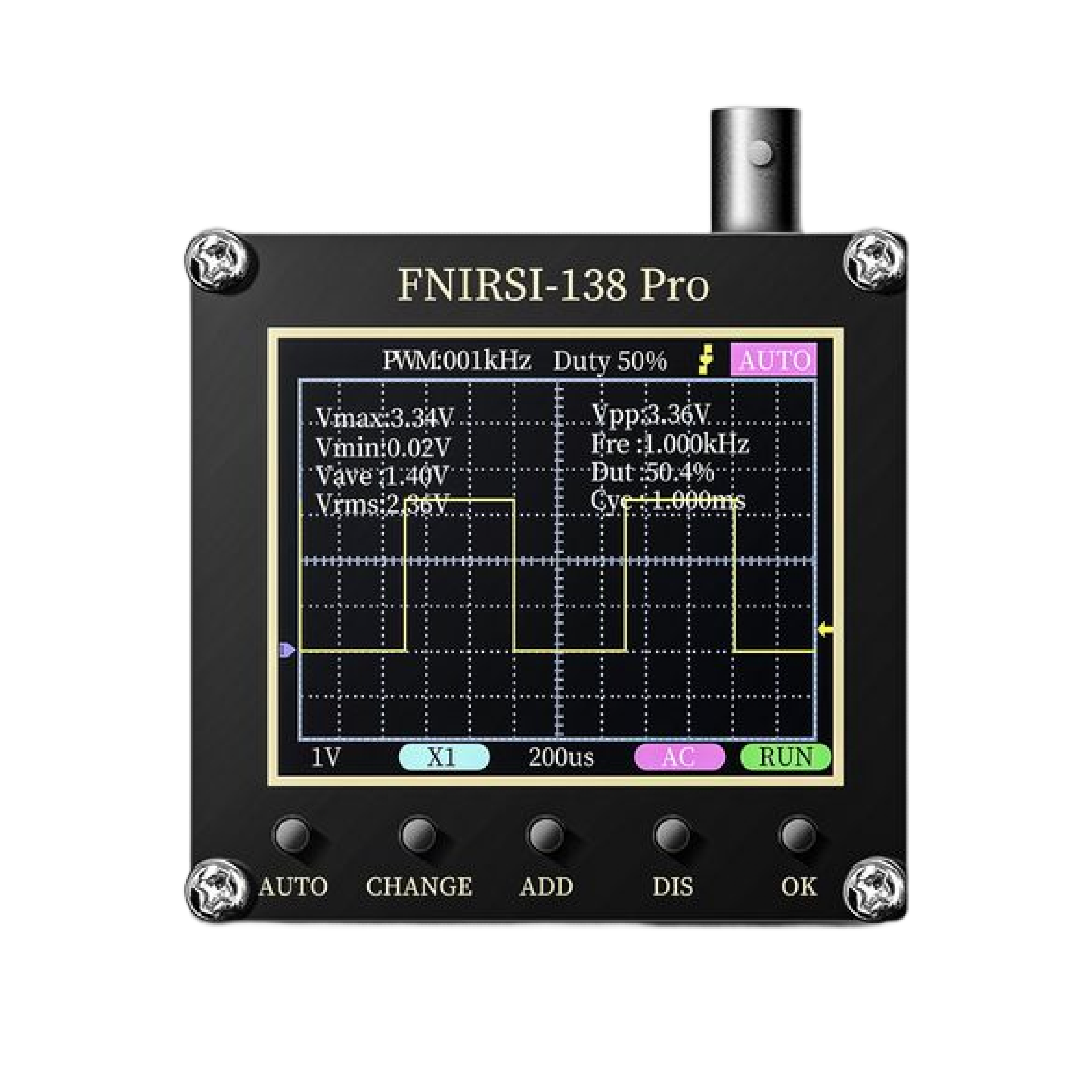 Fnirsi 138 Pro 掌上型示波器 Oscilloscope 附贈 3.5mm 音訊探頭 - 產品圖片 1