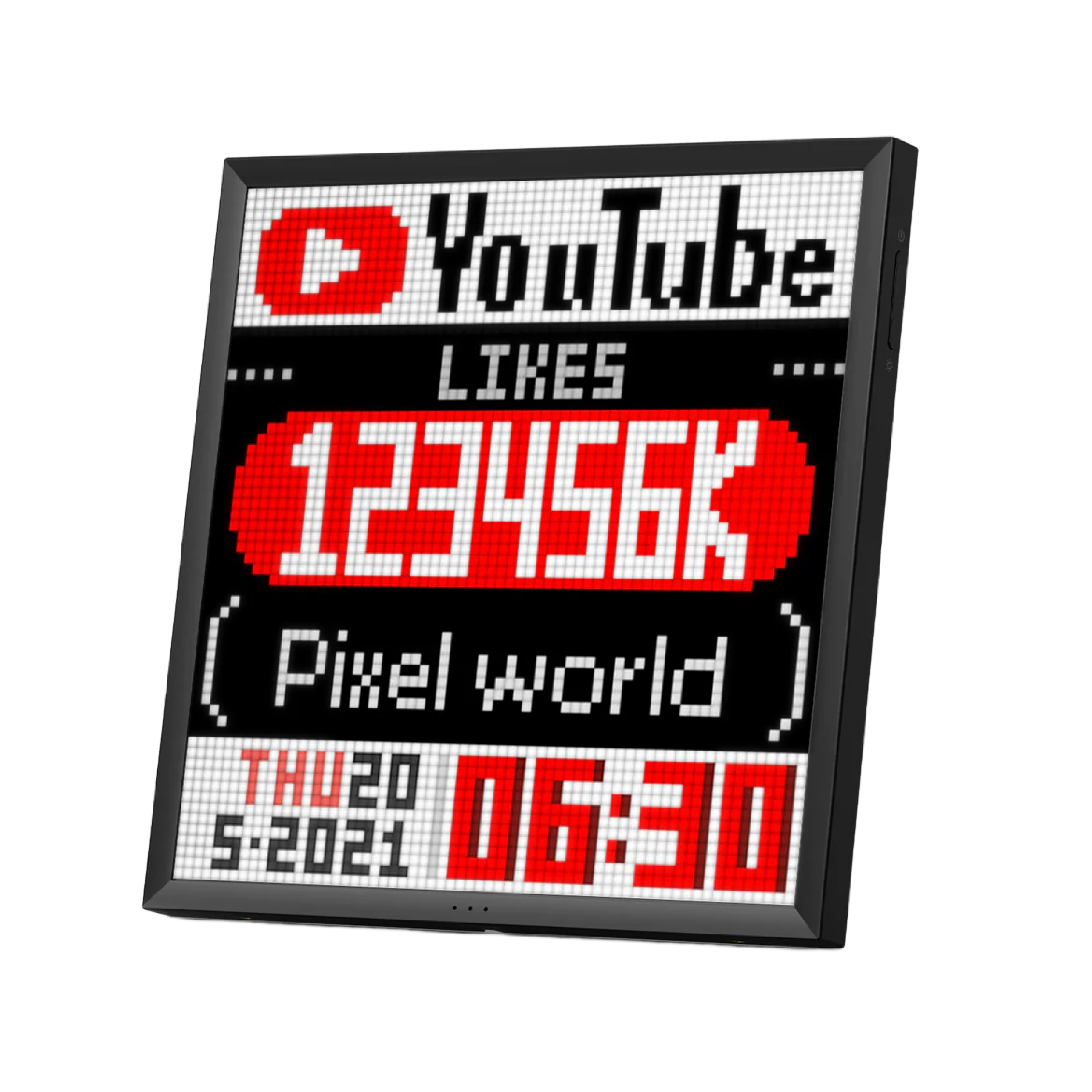 Pixoo Max 64 像素發光板 可接 WiFi 多媒體顯示器