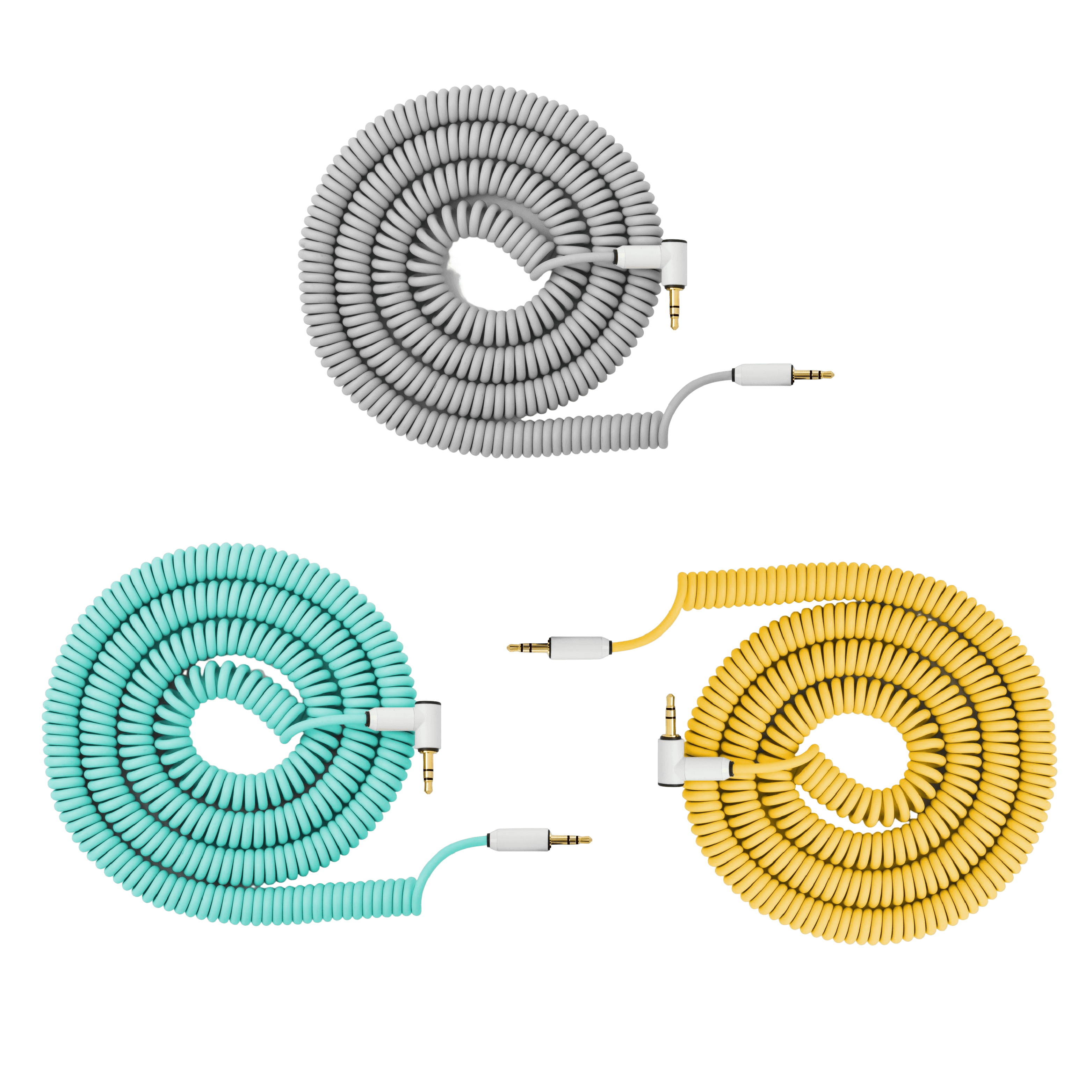 Candycords 3.5mm 對 3.5mm TRS 音源線 音訊線 捲線 單條 三色可選 100cm ACV4