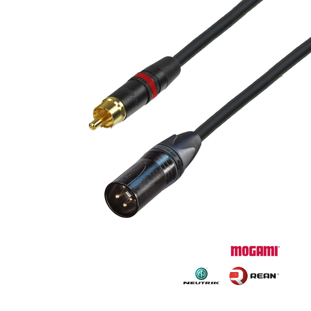 XLRM-RCA 專業手工導線（2549+Neutrik/REAN 樂器導線 音源線 鍍金）MG-XM2549R