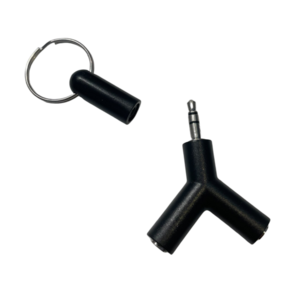 d.gig 3.5MM 耳機一分二轉接頭 轉接鑰匙圈 - 音源轉接頭