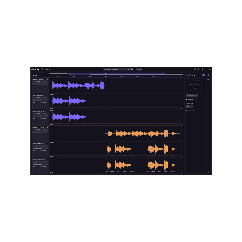 Synchro Arts VocAlign Standard 7 人聲對齊校準軟體 Plugin 標準版 (下載版) - 主圖