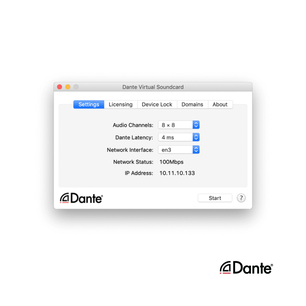 Dante Virtual Sundcard 虛擬音效卡 DVS 軟體（購買前請先詢問） 