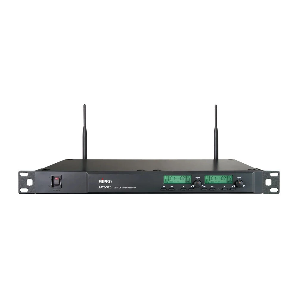 MIPRO ACT-323 UHF 類比雙頻道接收機 32H 無線麥克風系統 - 主圖