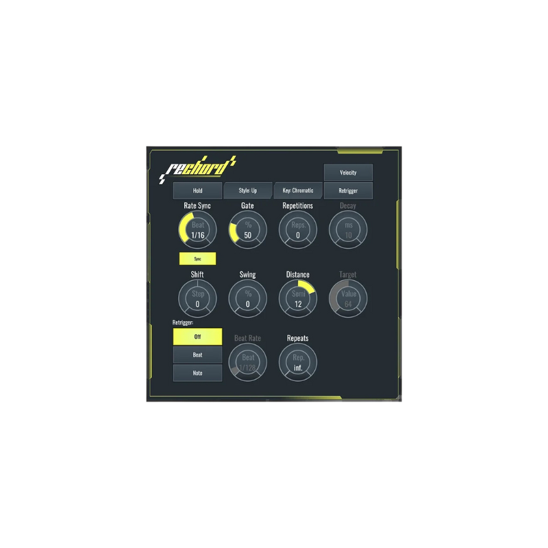 reChord: Arpeggiator 音符切換琶音器 Plugin (下載版)