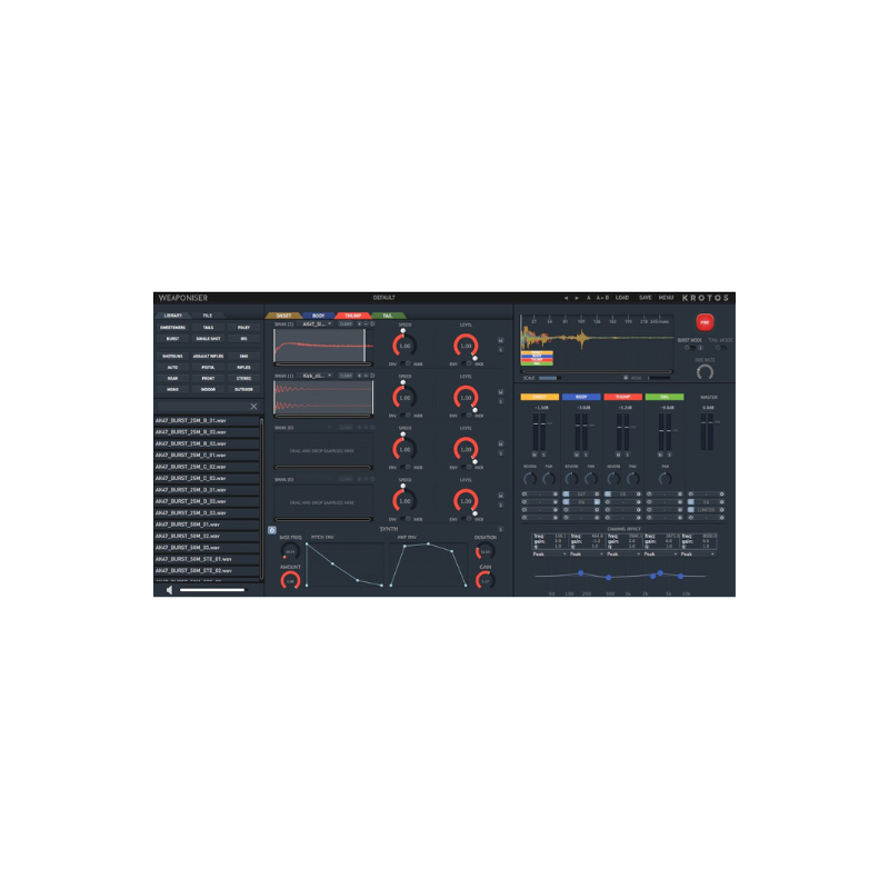 Weaponiser Fully Loaded 武器音效 特殊聲音設計軟體 旗艦版 Plugin (下載版)