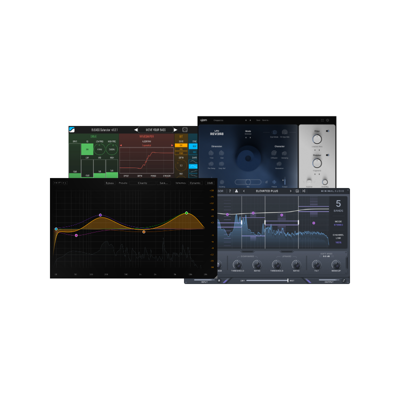  Bundle 混音後製效果器套組 Plugin (包含四款下載版軟體)