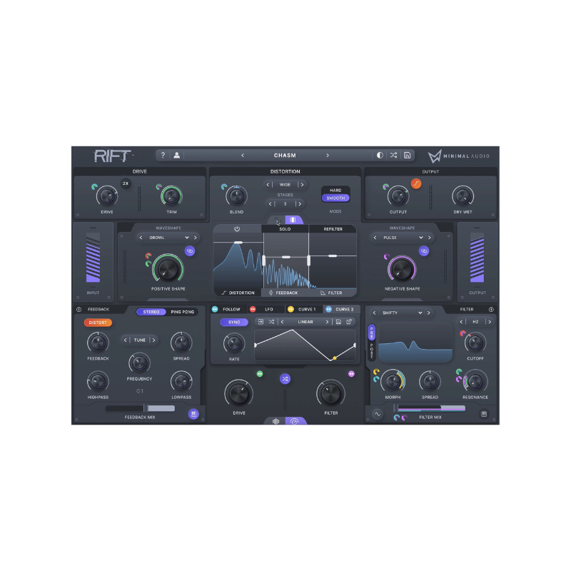 Rift 綜合失真效果器 Plugin (下載版)