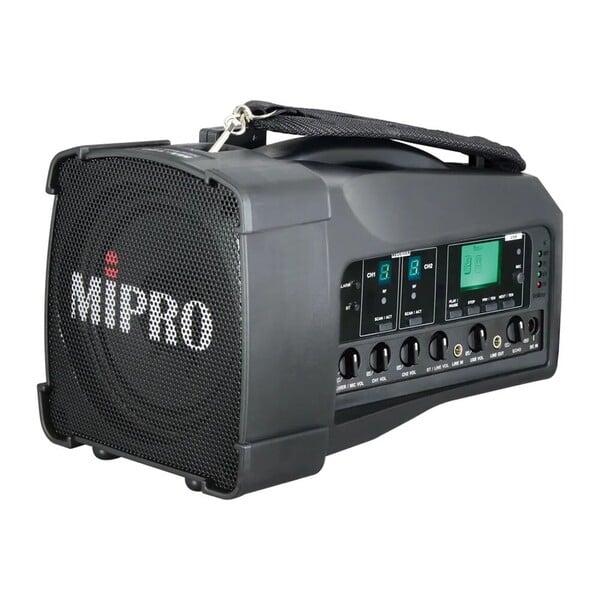 MIPRO MA-100D/ACT-32H×2 肩掛式雙頻道喊話器 UHF/5.8Ghz 可選 - 無線麥克風系統