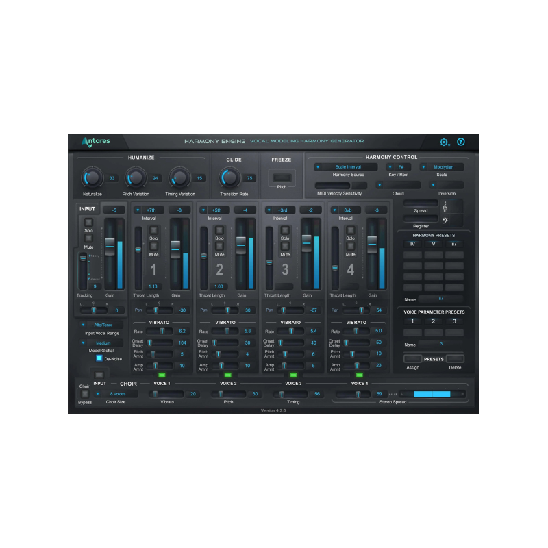 AutoTune Harmony Engine 人聲和聲效果器 Plugin (下載版)