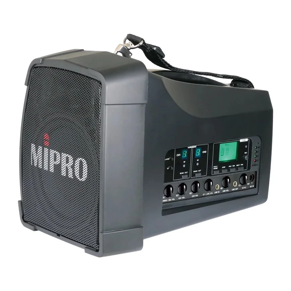 MIPRO MA-200D/ACT-32H×2 肩掛式雙頻道喊話器 UHF/5.8Ghz 可選 - 主圖