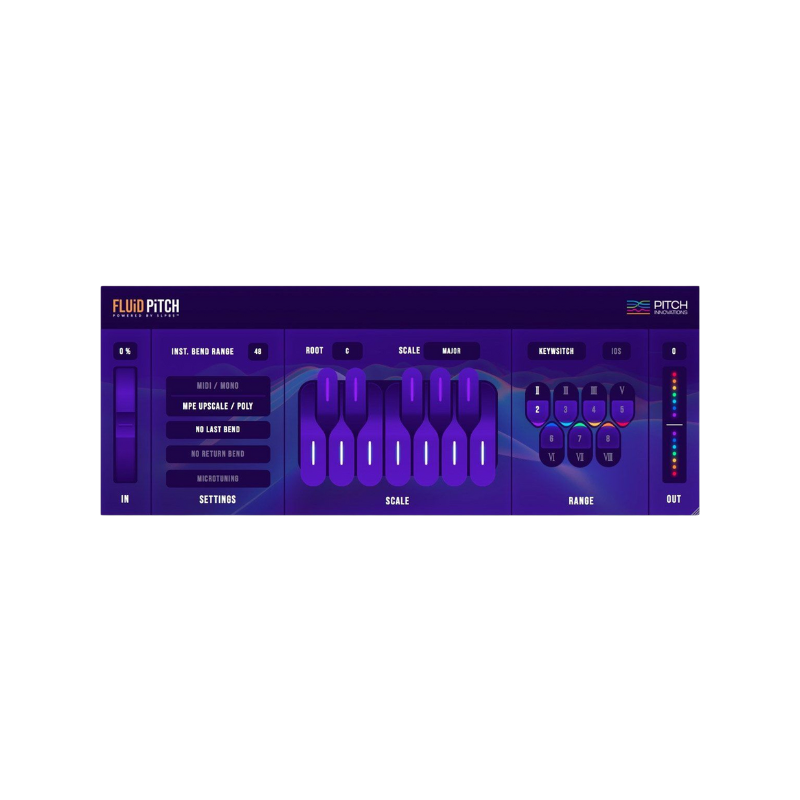 Fluid Pitch 彎音 MIDI 效果器 Plugin (下載版)