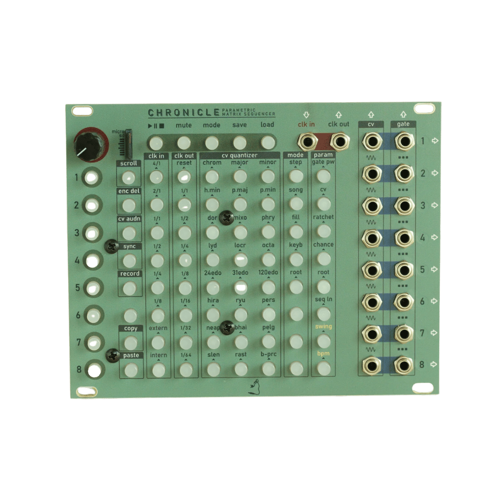 Tenderfoot Chronicle 8-Channel CV & Gate Sequencer - Sequencer