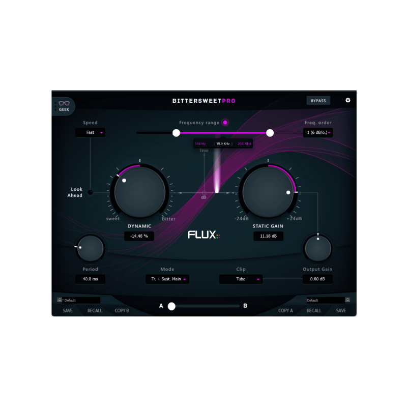 FLUX BitterSweet Pro 瞬態處理效果器 Plugin (下載版) - 效果器軟體 Plugin