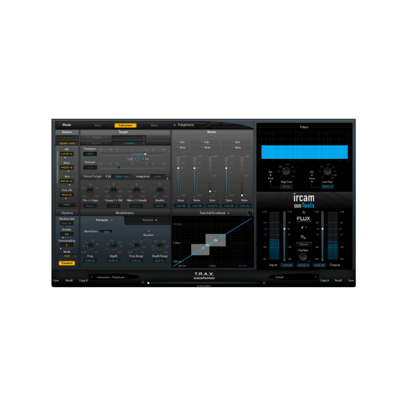 FLUX Ircam Trax 人聲處理效果器 Plugin (下載版) - 效果器軟體 Plugin