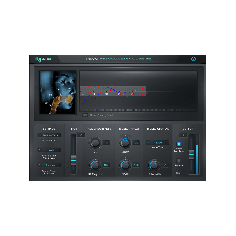 AutoTune Throat 人聲 聲道模擬 效果器 Plugin (下載版)