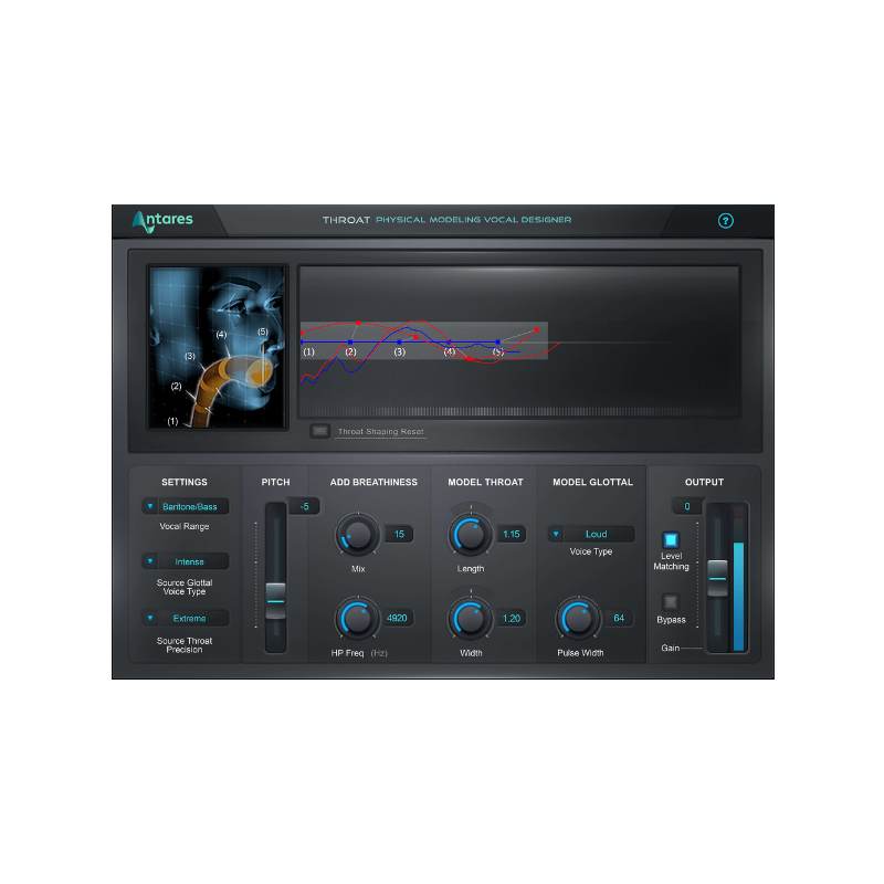 Antares AutoTune Throat 人聲 聲道模擬 效果器 Plugin (下載版) - 效果器軟體 Plugin