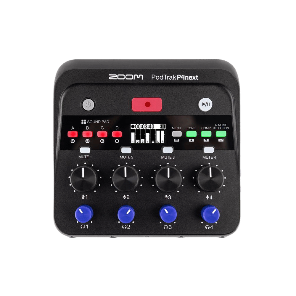 Zoom P4next Podcast 錄音介面 P4 - USB Type-C 錄音介面
