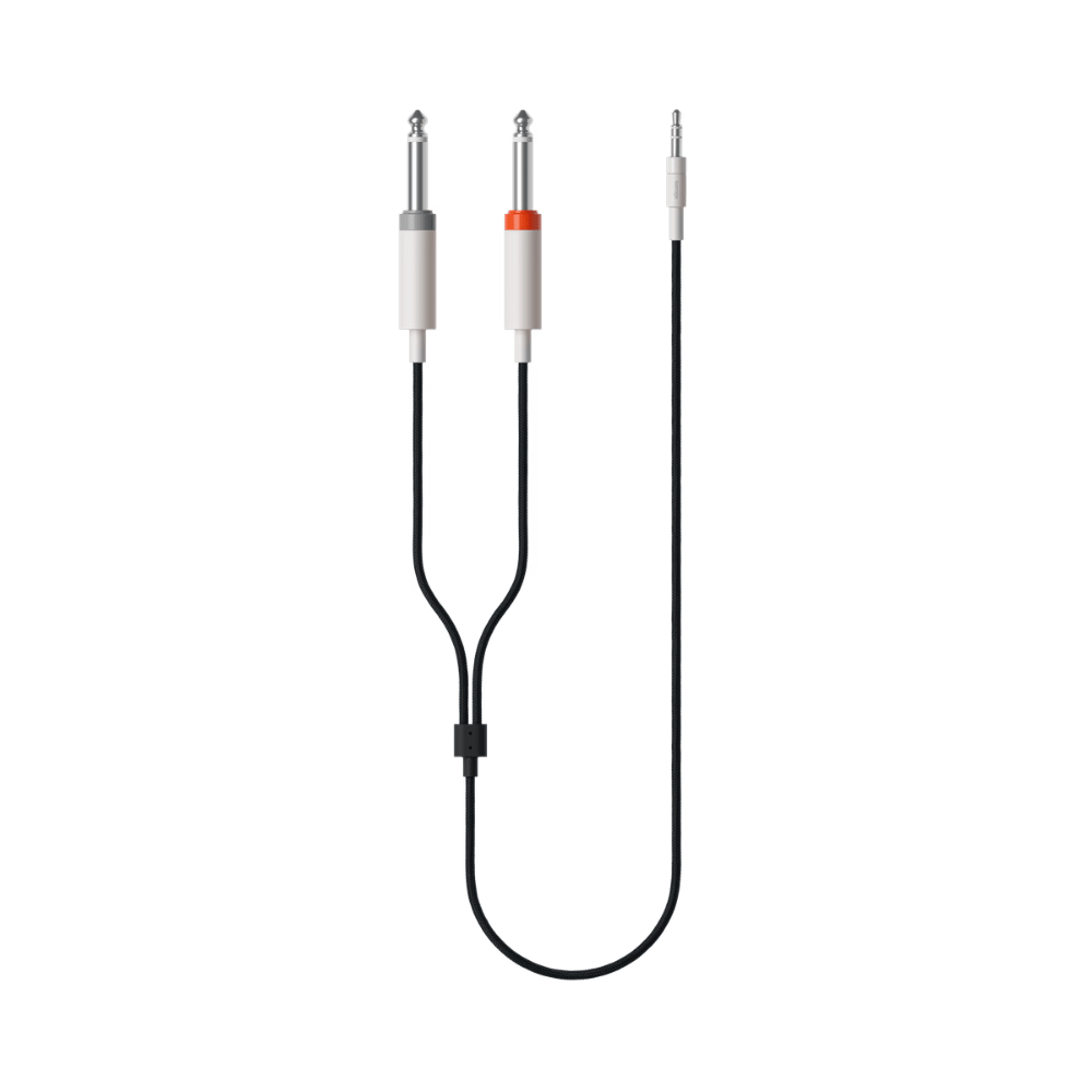 3.5-6.35 Textile Audio Splitter Cable