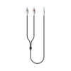 3.5-RCA Textile Audio Splitter Cable