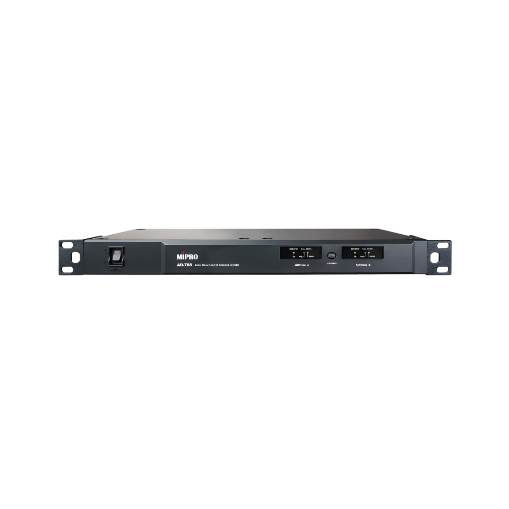 MIPRO AD-708 UHF 寬頻四頻道自動增益控制天線分配器 - 無線麥克風系統