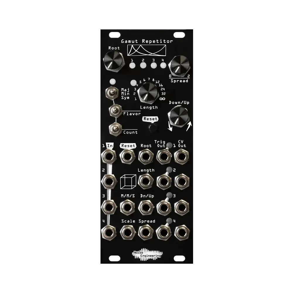 Noise Engineering Gamut Repetitor 四聲道機率量化 CV 序列器 - Drum Module