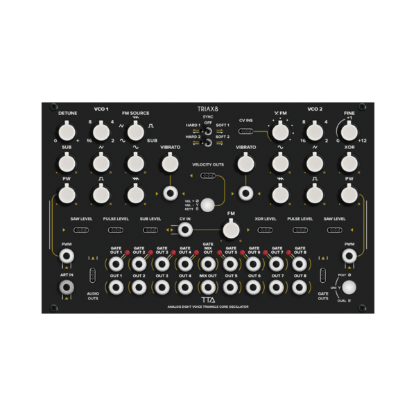 Tiptop Audio ART 系列 TRIAX 8 Polyphonic Analog VCO 模組 - VCO