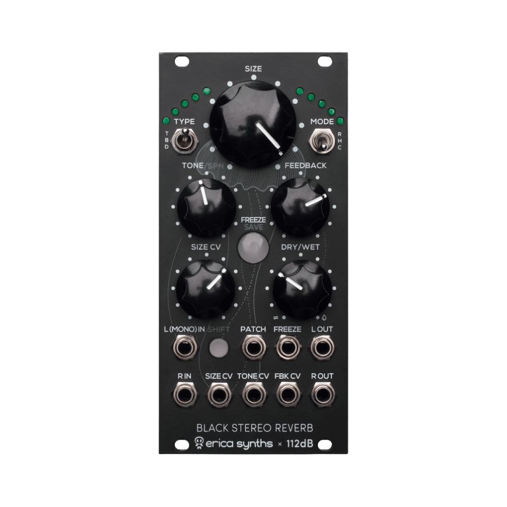 Erica Synths Black Stereo Reverb 立體聲殘響模組 - 產品圖片 1