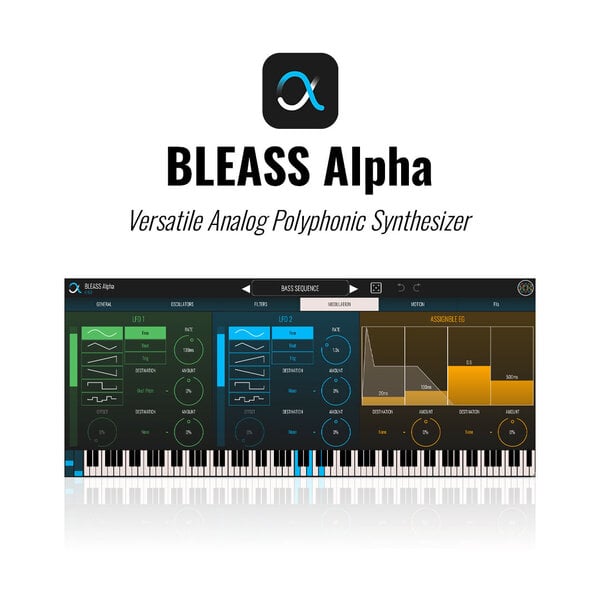 BLEASS Alpha 虛擬類比複音合成器 Plugin (下載版) - 音源軟體 Plugin 
